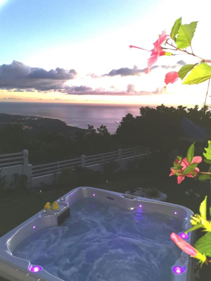 Belavue & Spa Prive, Avec Vue Panoramique Sur Mer, Jardin Creole Paysager, Jacuzzi Prive Bouillante Exterior foto