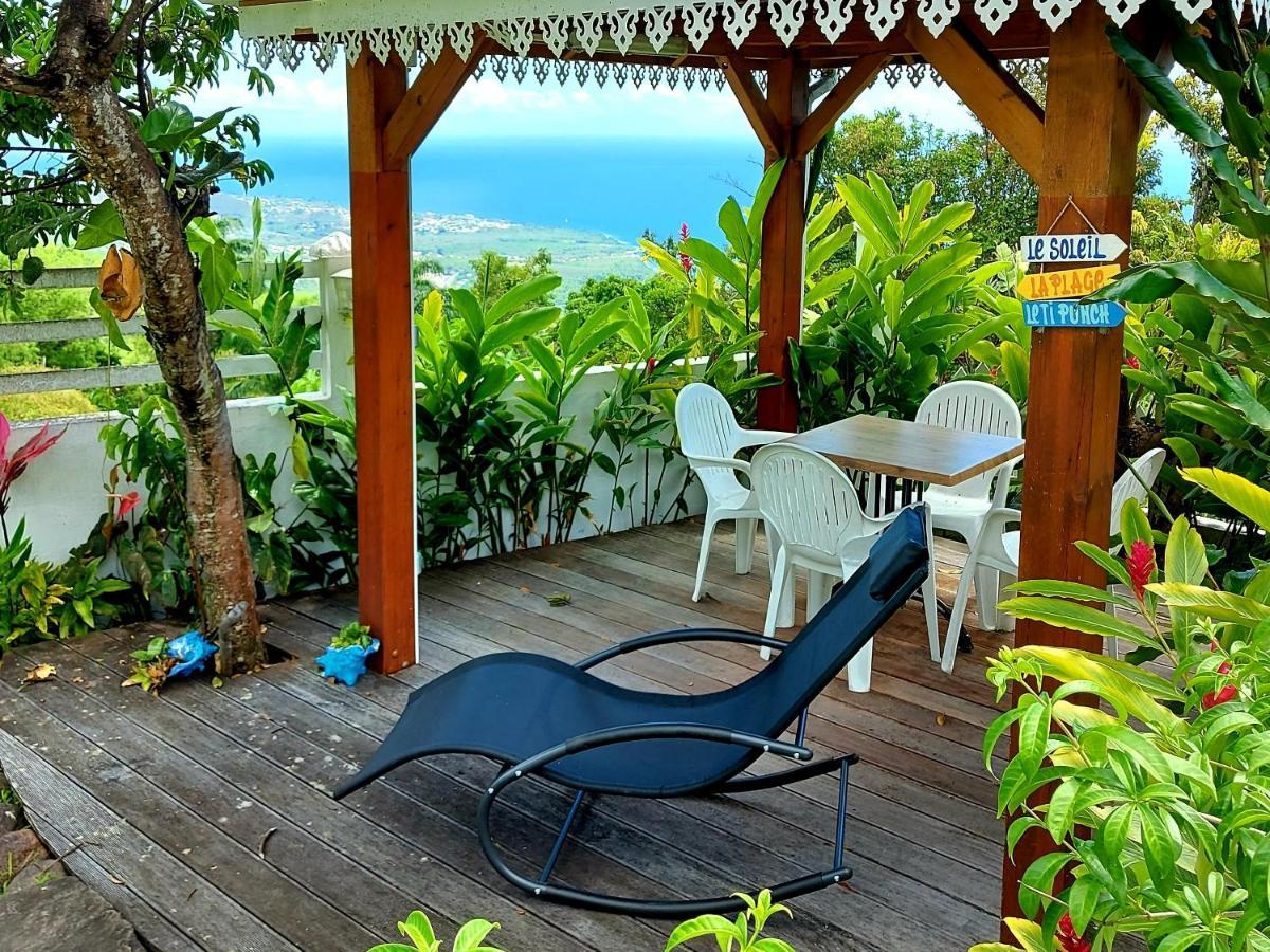 Belavue & Spa Prive, Avec Vue Panoramique Sur Mer, Jardin Creole Paysager, Jacuzzi Prive Bouillante Exterior foto